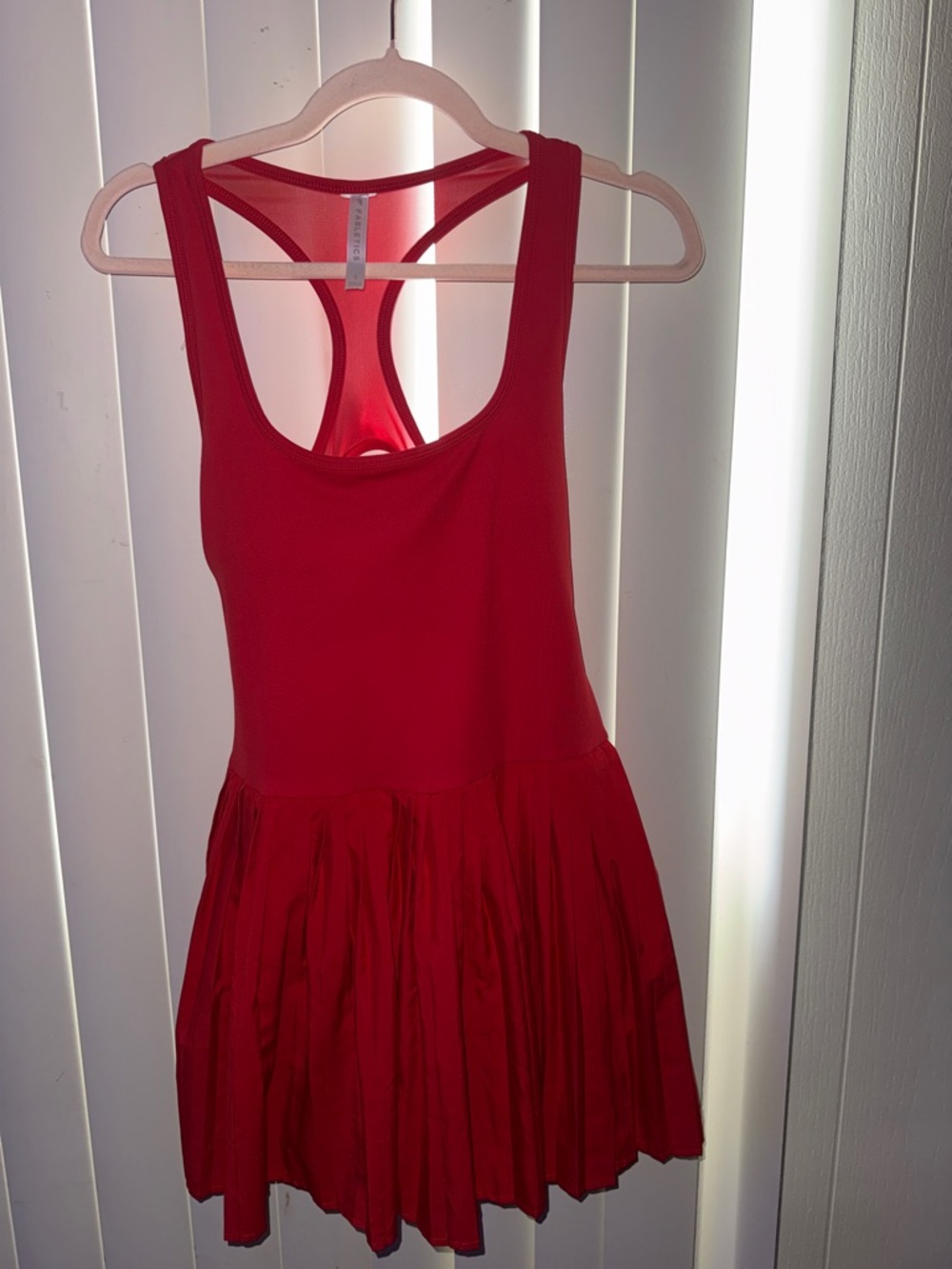 Fabletics Red Racerback Mini Dress